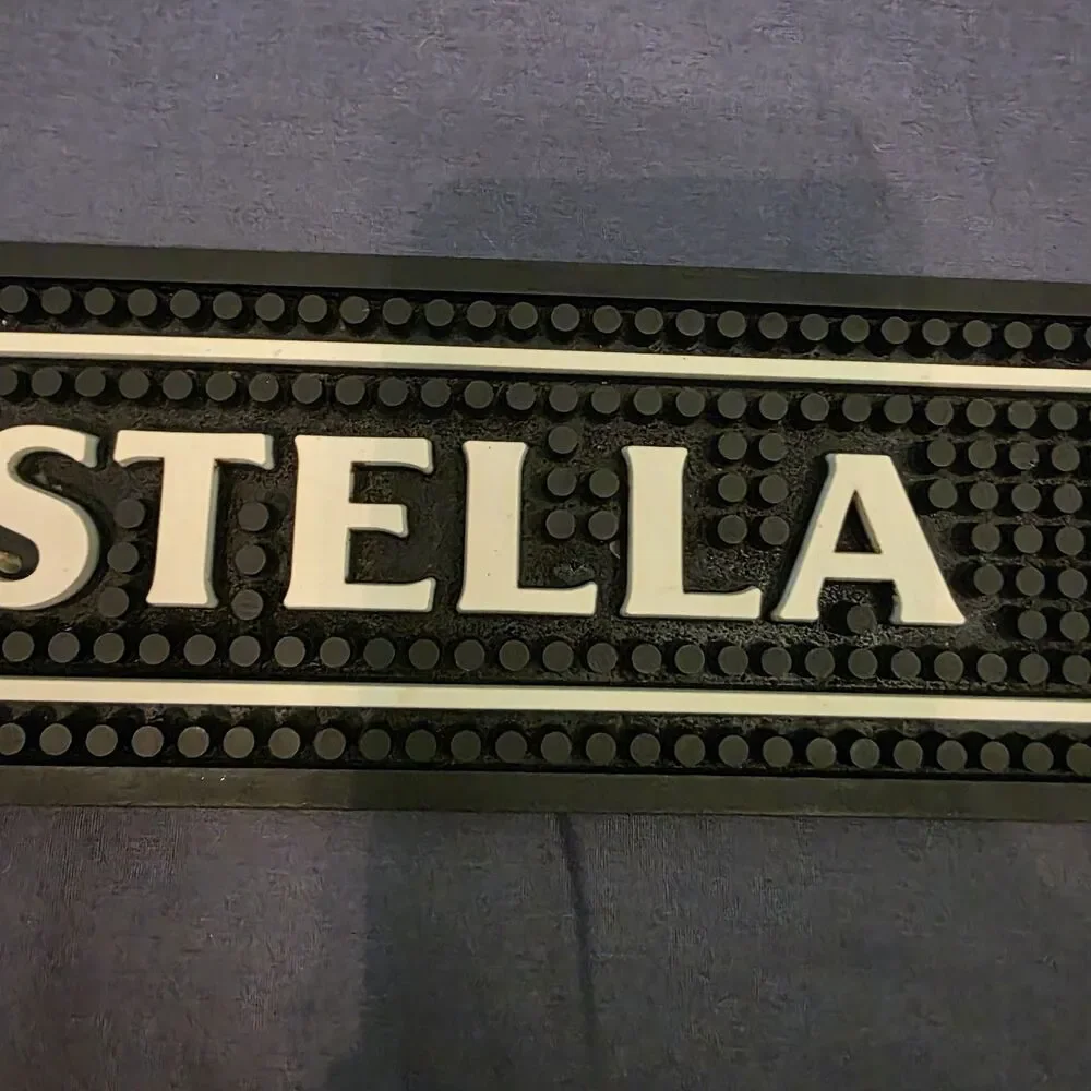 Stella Artois Belgium Bar Spill Rail Mat 24